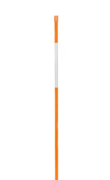 48 Inch Orange Driveway Marker with Silver Reflector Tape - Driveway Markers